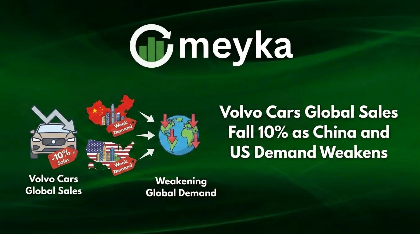 Volvo Cars Global Sales Fall 10% as China and US Demand Weakens