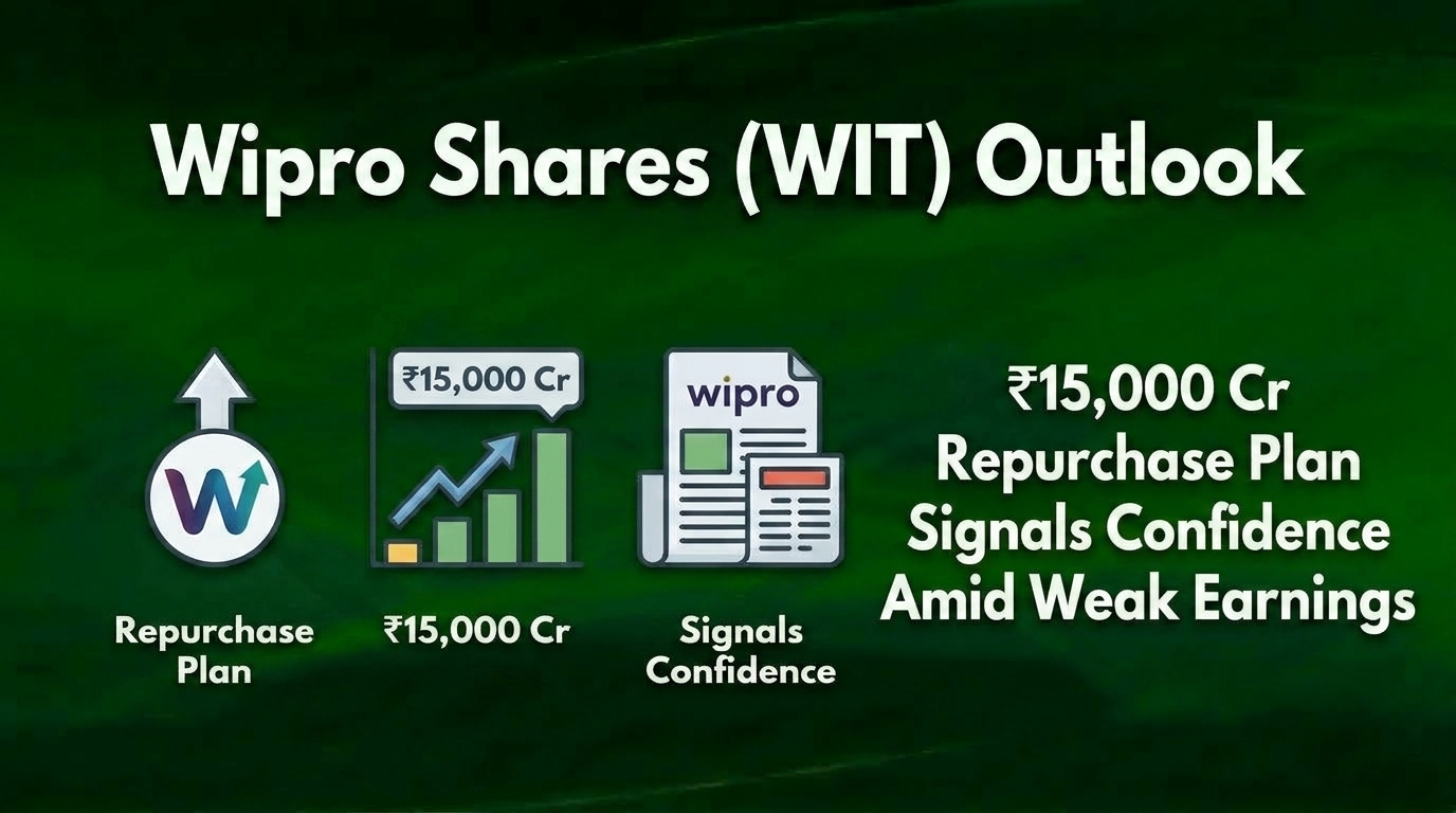 Wipro Shares (WIT) Outlook: ₹15,000 Cr Repurchase Plan Signals Confidence Amid Weak Earnings