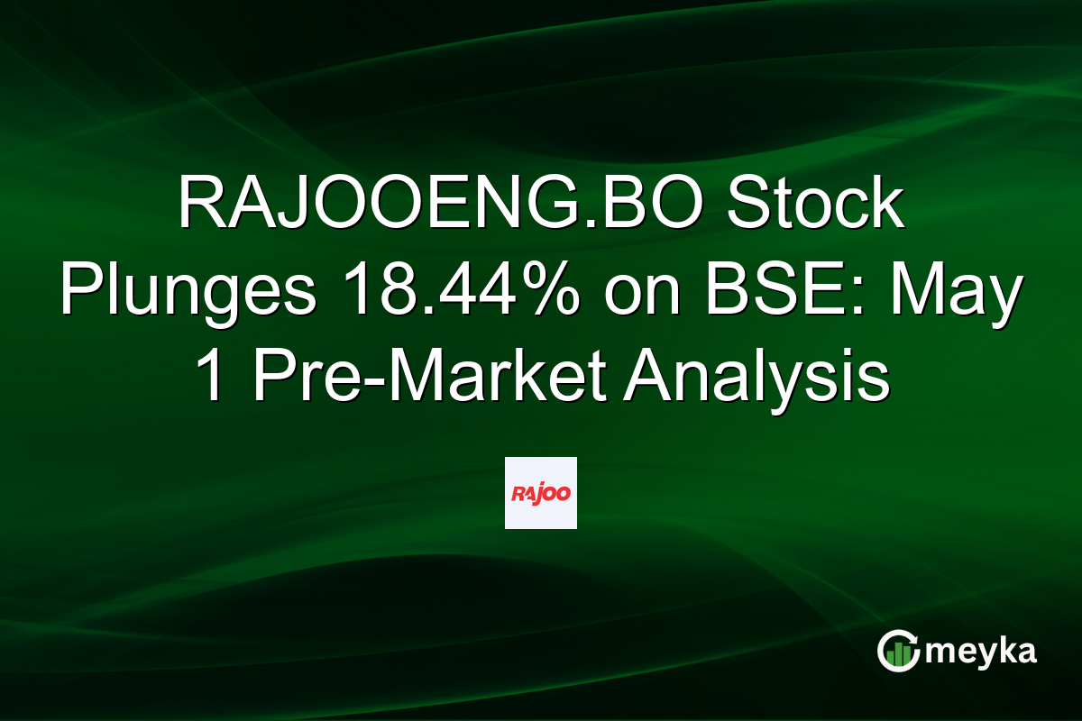 RAJOOENG.BO Stock Plunges 18.44% on BSE: May 1 Pre-Market Analysis