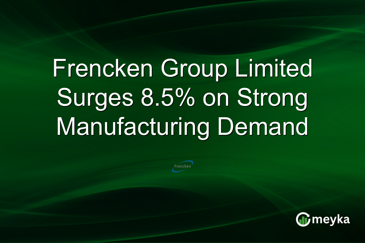 Frencken Group Limited Surges 8.5% on Strong Manufacturing Demand