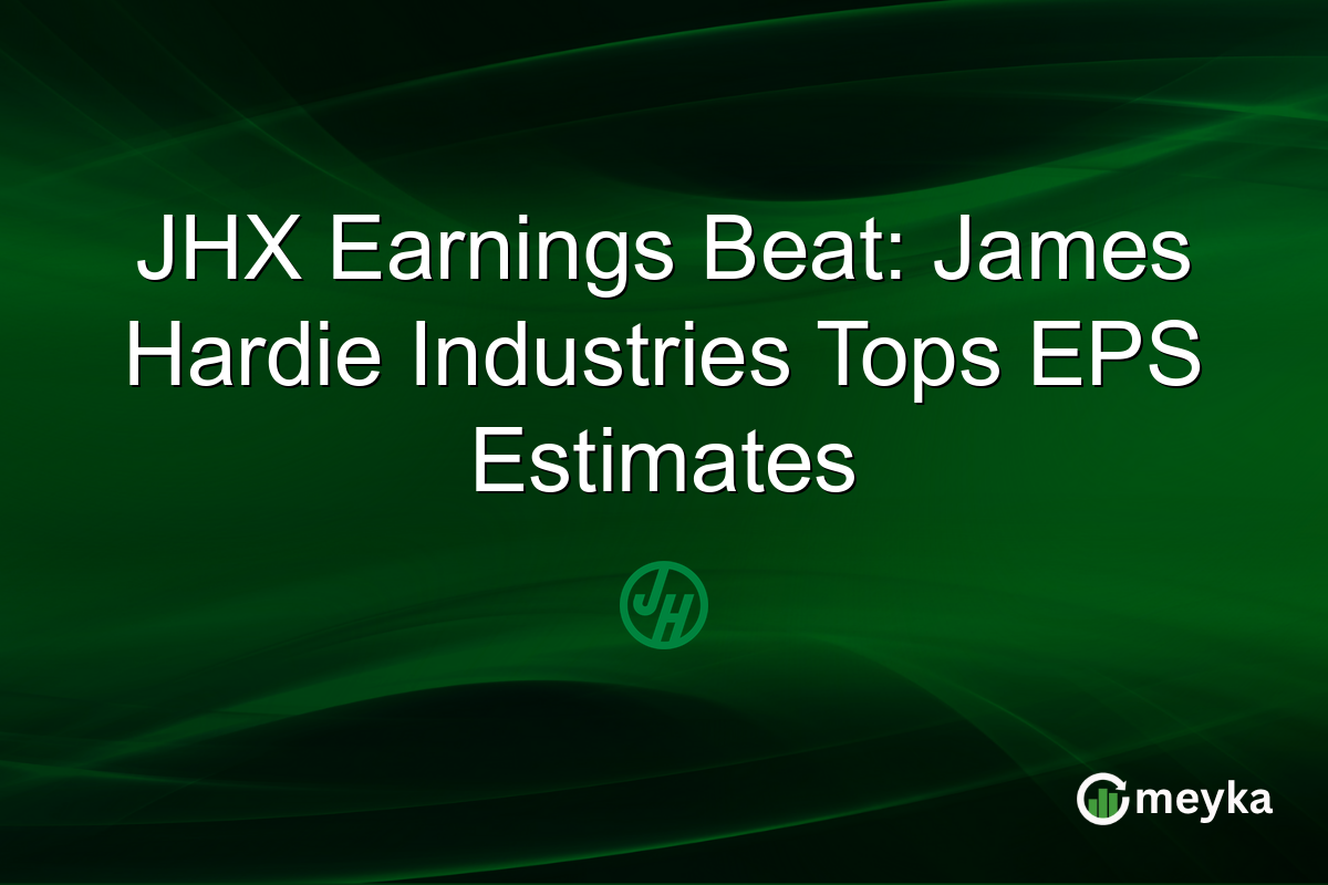 JHX Earnings Beat: James Hardie Industries Tops EPS Estimates