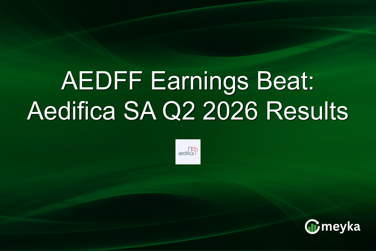 AEDFF Earnings Beat: Aedifica SA Q2 2026 Results