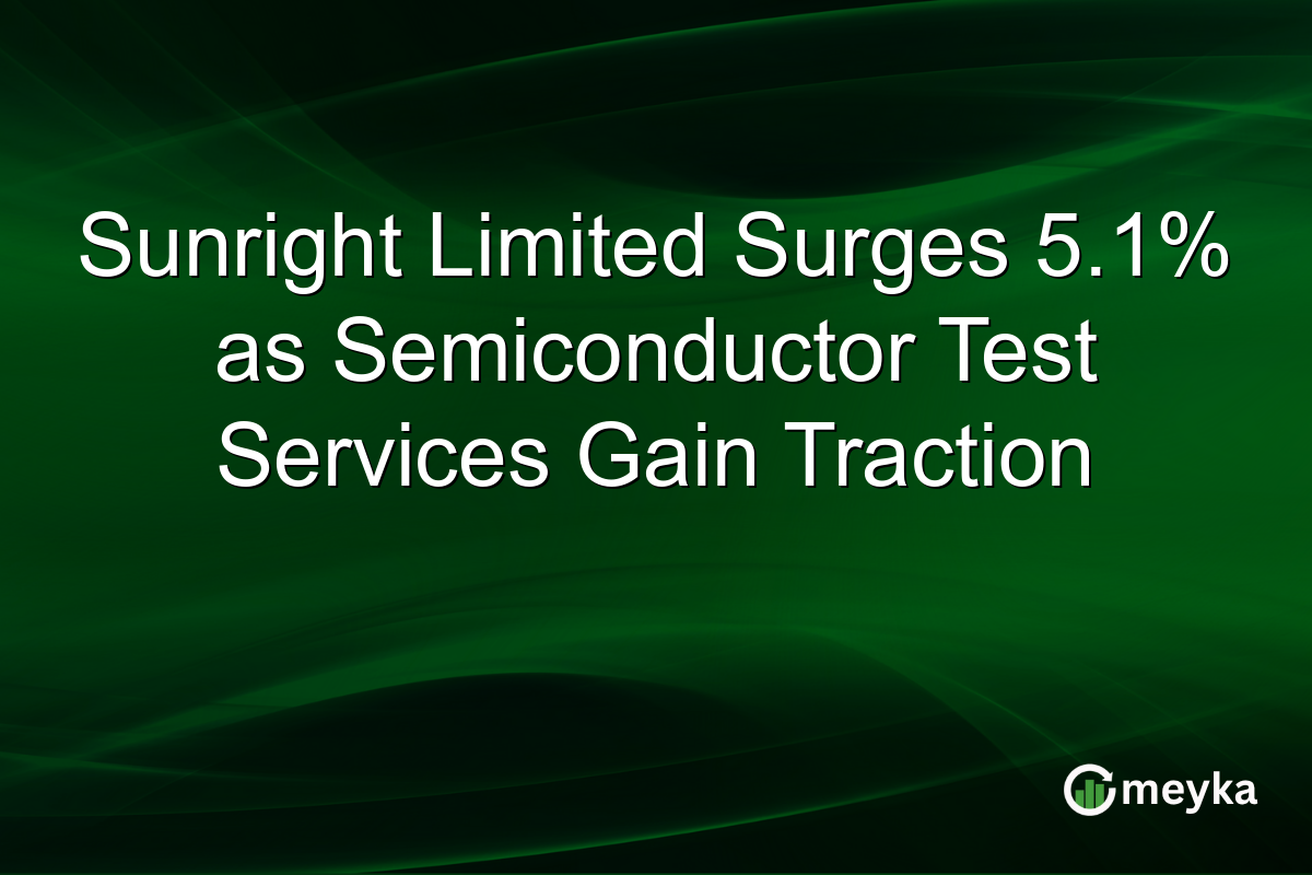 Sunright Limited Surges 5.1% as Semiconductor Test Services Gain Traction