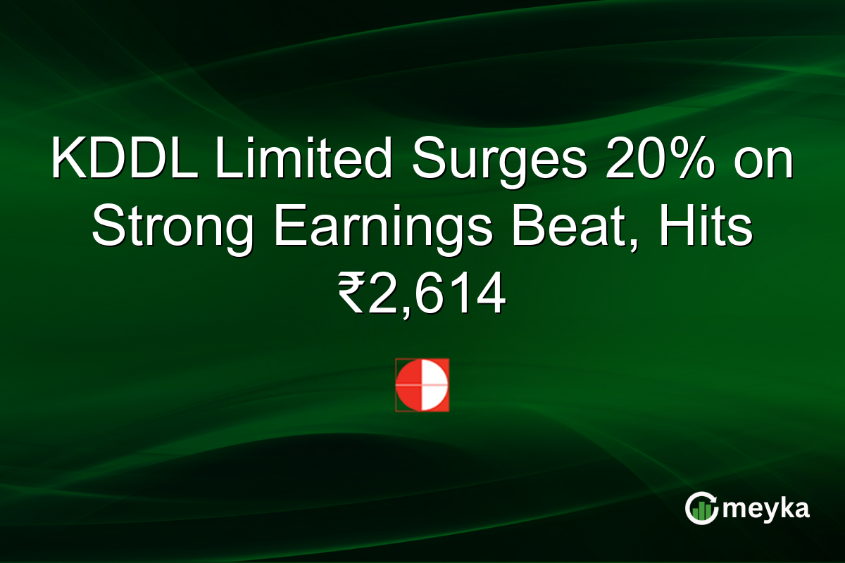 KDDL Limited Surges 20% on Strong Earnings Beat, Hits ₹2,614