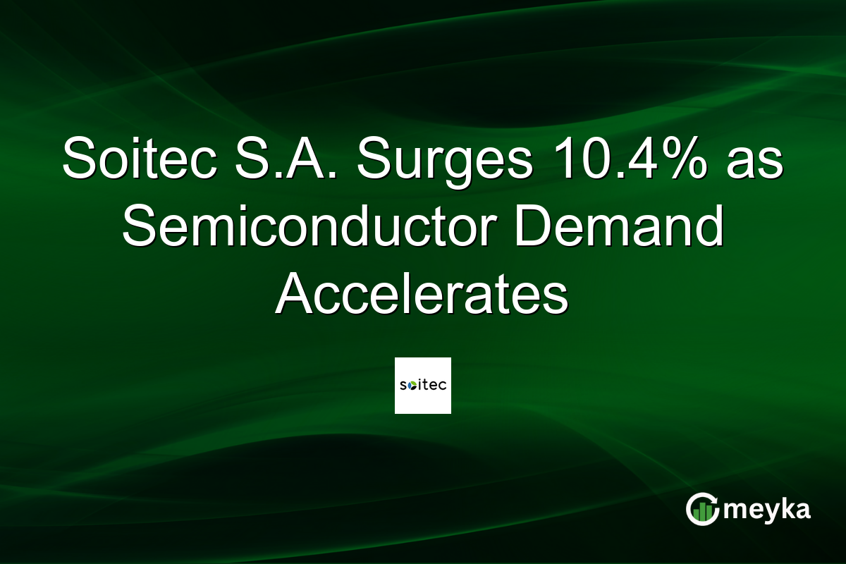 Soitec S.A. Surges 10.4% as Semiconductor Demand Accelerates