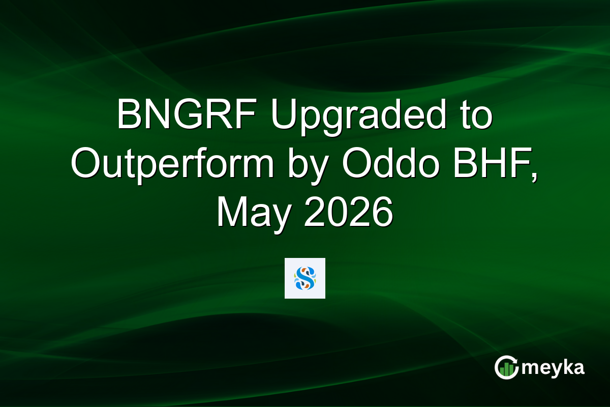 BNGRF Upgraded to Outperform by Oddo BHF, May 2026