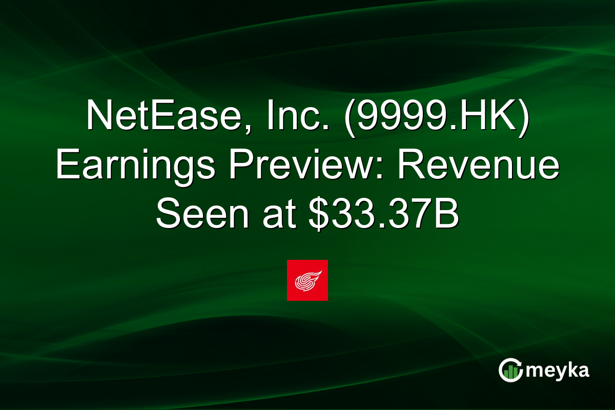 NetEase, Inc. (9999.HK) Earnings Preview: Revenue Seen at $33.37B