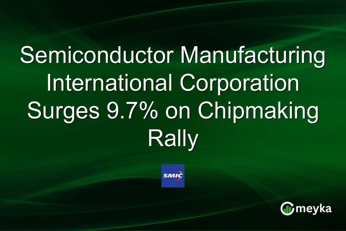 Semiconductor Manufacturing International Corporation Surges 9.7% on Chipmaking Rally