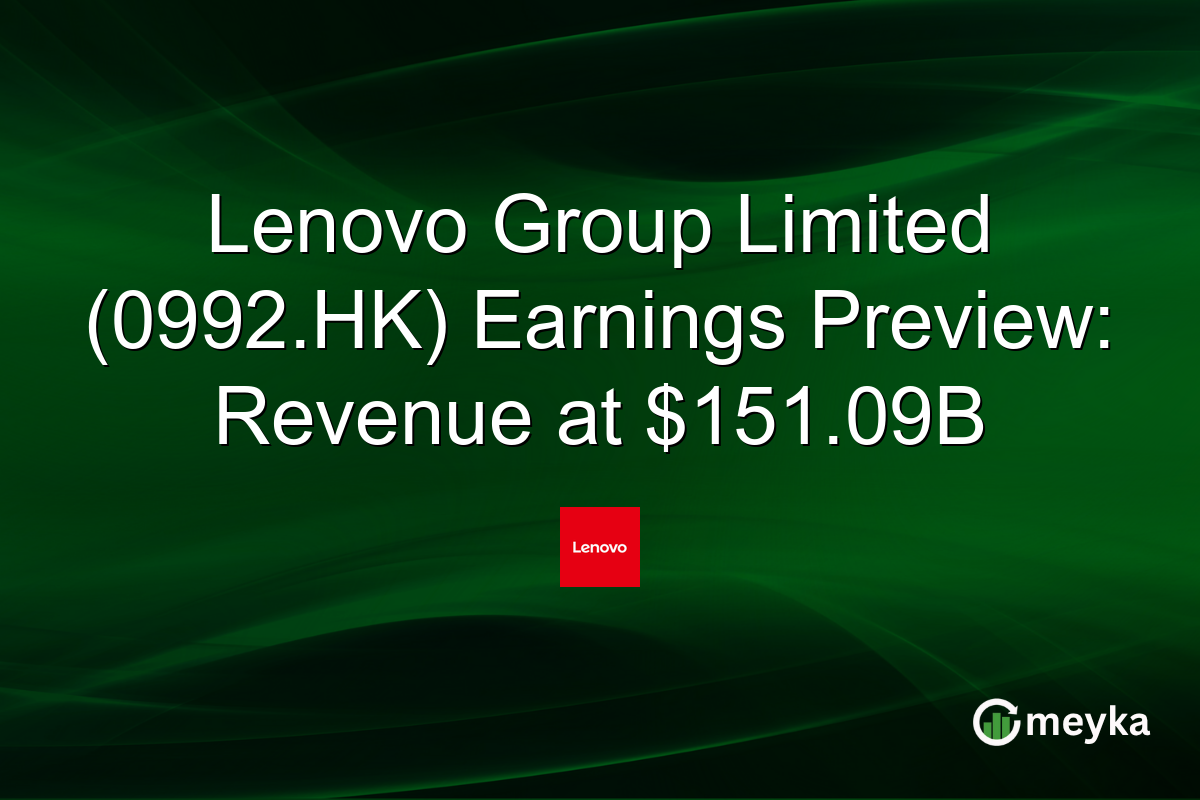 Lenovo Group Limited (0992.HK) Earnings Preview: Revenue at $151.09B
