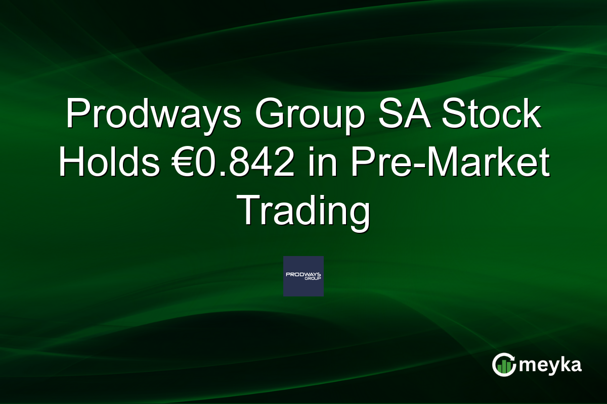 Prodways Group SA Stock Holds €0.842 in Pre-Market Trading