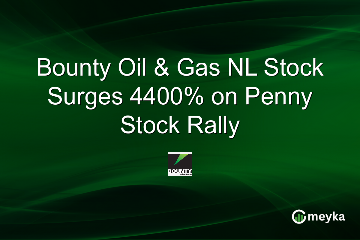 Bounty Oil & Gas NL Stock Surges 4400% on Penny Stock Rally