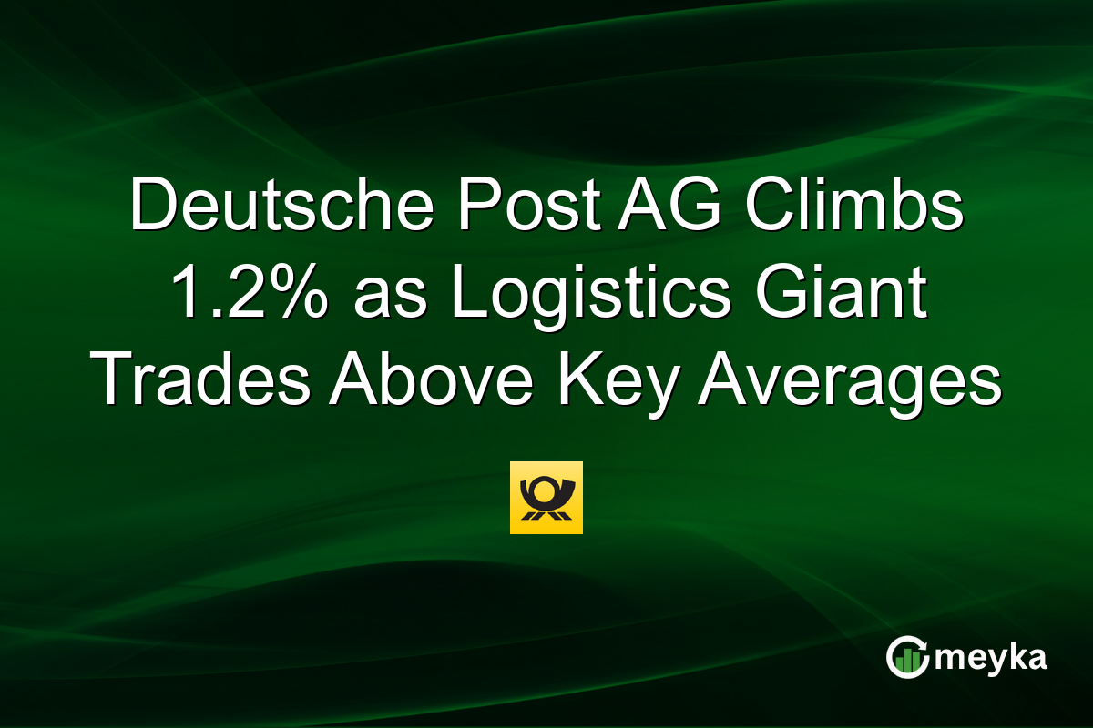 Deutsche Post AG Climbs 1.2% as Logistics Giant Trades Above Key Averages