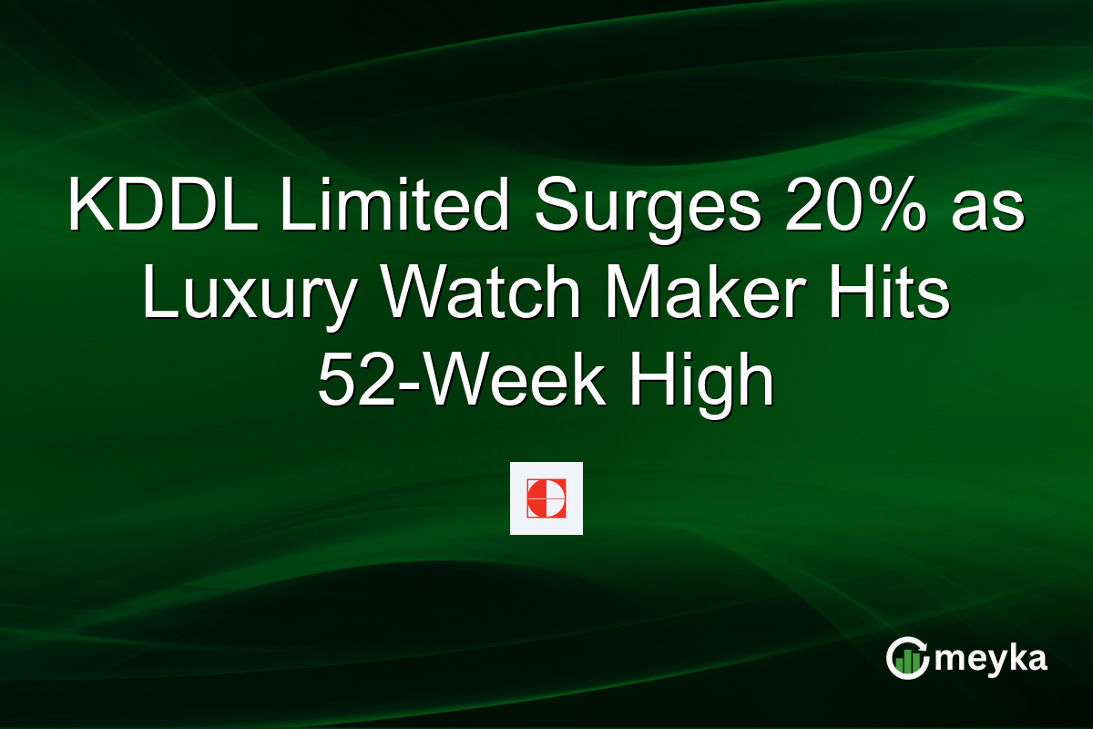 KDDL Limited Surges 20% as Luxury Watch Maker Hits 52-Week High