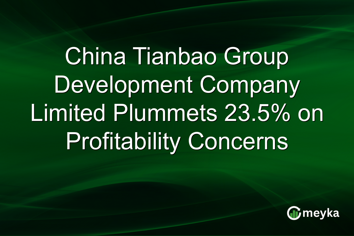 China Tianbao Group Development Company Limited Plummets 23.5% on Profitability Concerns