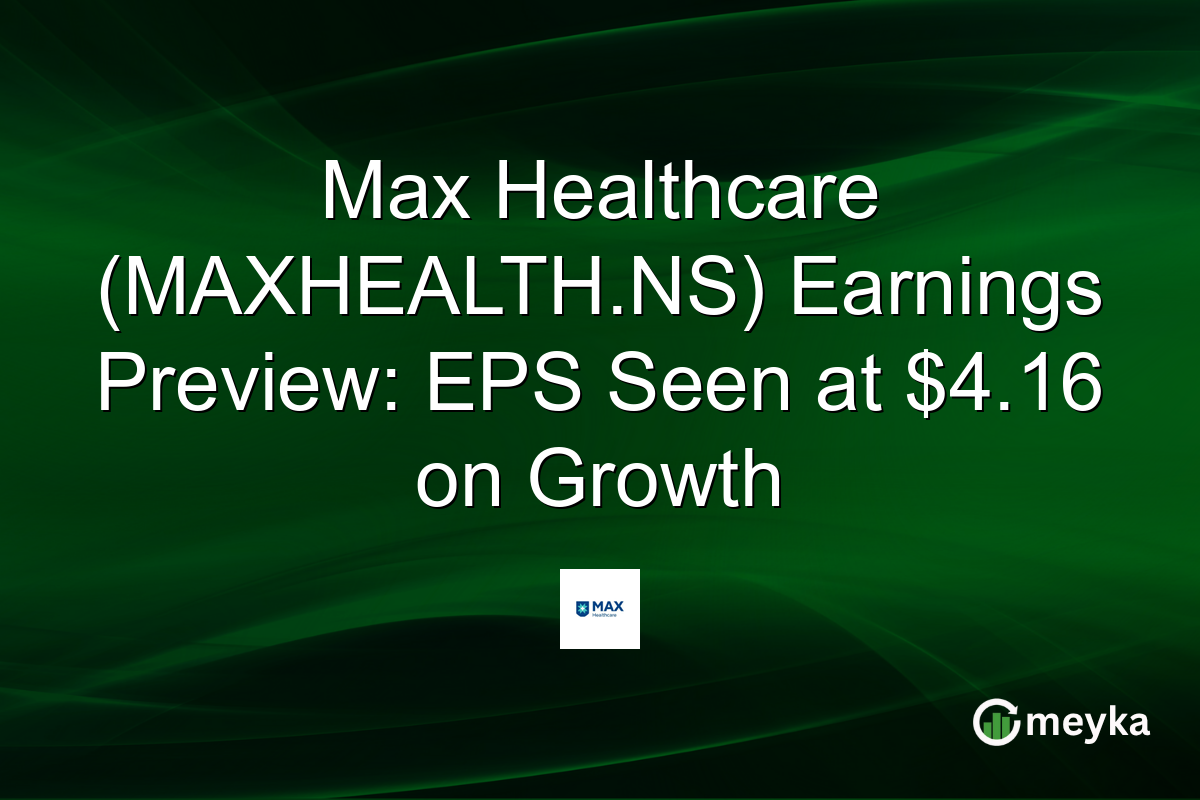 Max Healthcare (MAXHEALTH.NS) Earnings Preview: EPS Seen at $4.16 on Growth