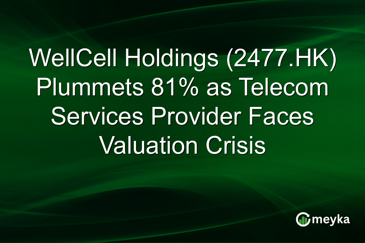 WellCell Holdings (2477.HK) Plummets 81% as Telecom Services Provider Faces Valuation Crisis