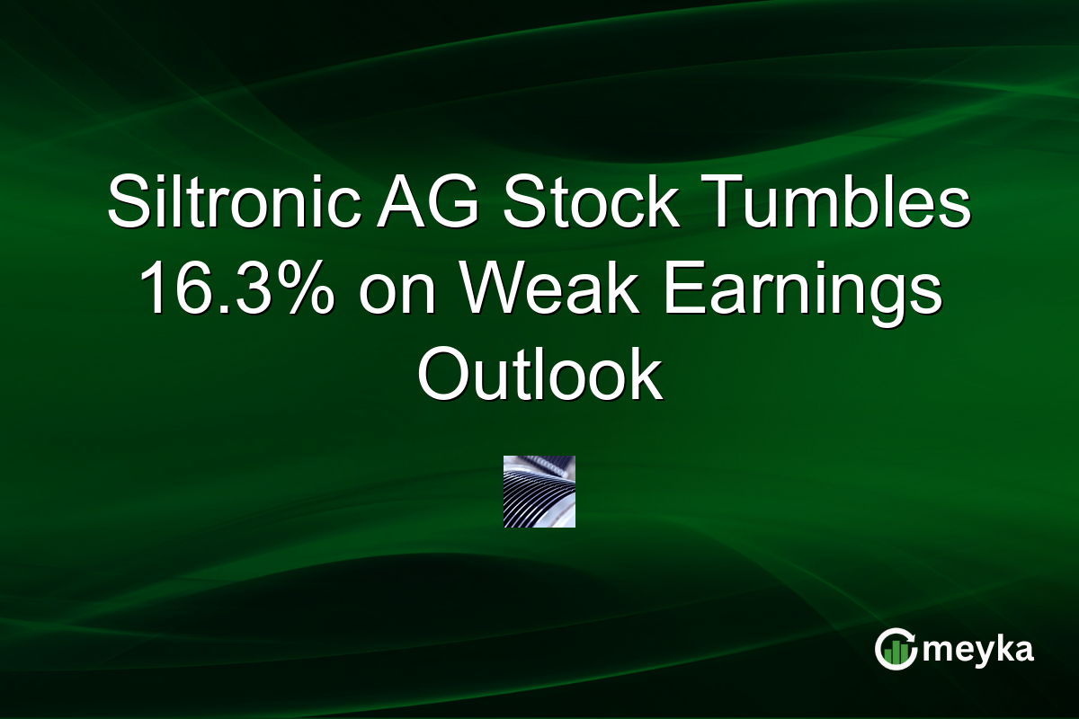 Siltronic AG Stock Tumbles 16.3% on Weak Earnings Outlook