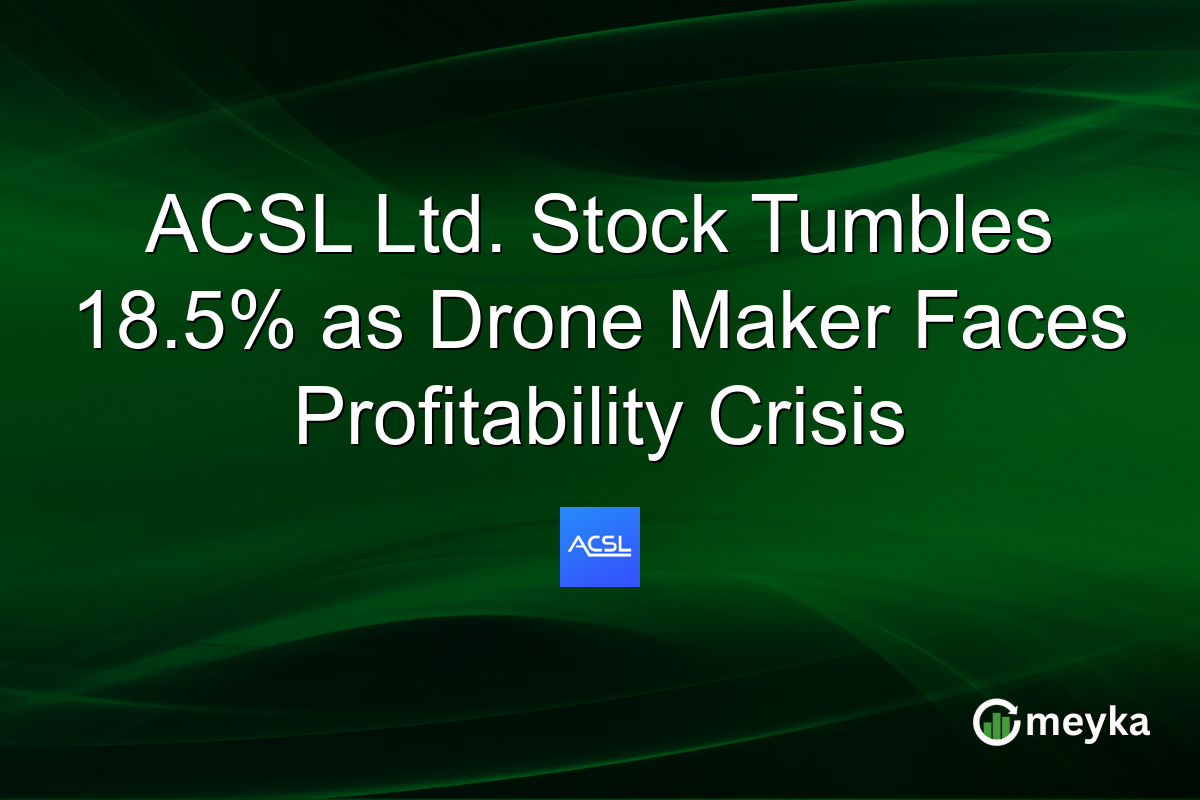ACSL Ltd. Stock Tumbles 18.5% as Drone Maker Faces Profitability Crisis