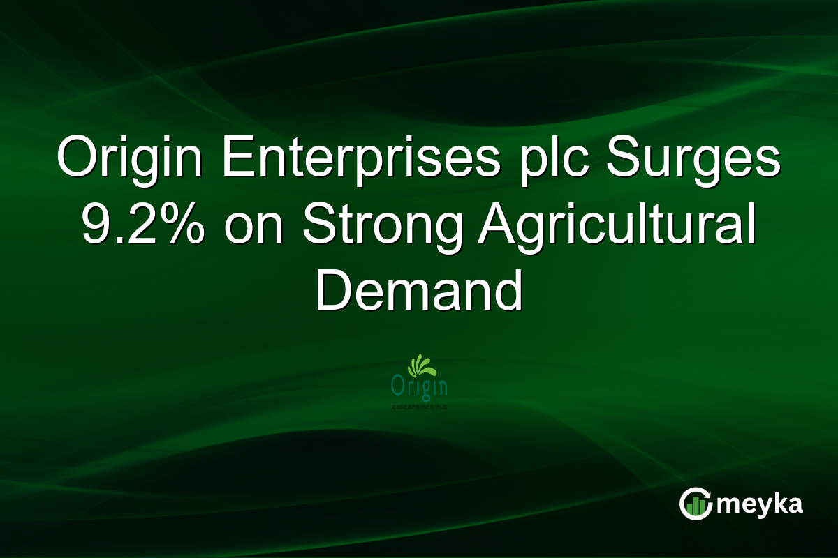 Origin Enterprises plc Surges 9.2% on Strong Agricultural Demand