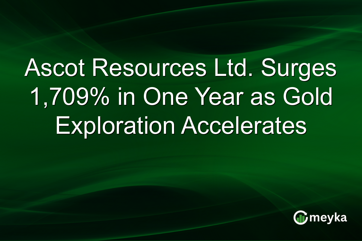 Ascot Resources Ltd. Surges 1,709% in One Year as Gold Exploration Accelerates