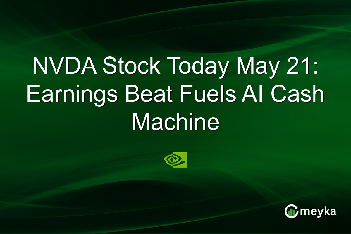 NVDA Stock Today May 21: Earnings Beat Fuels AI Cash Machine