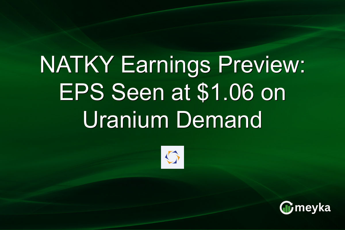 NATKY Earnings Preview: EPS Seen at $1.06 on Uranium Demand