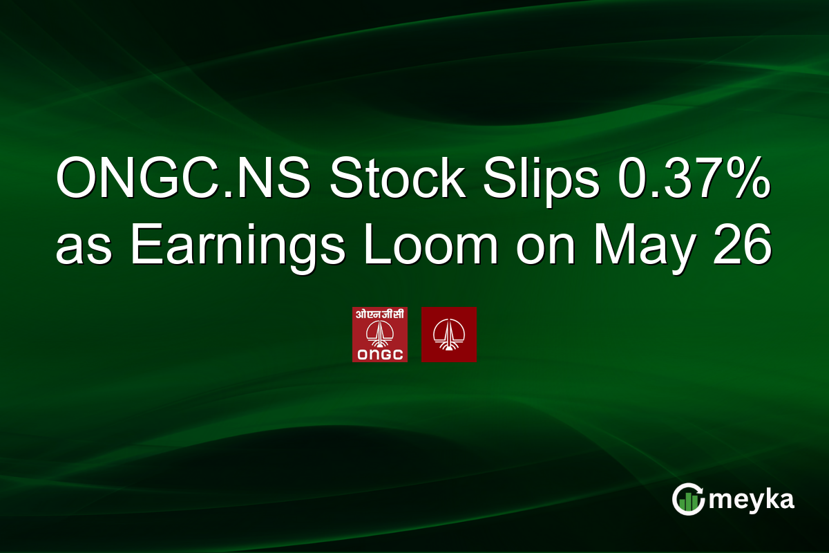 ONGC.NS Stock Slips 0.37% as Earnings Loom on May 26