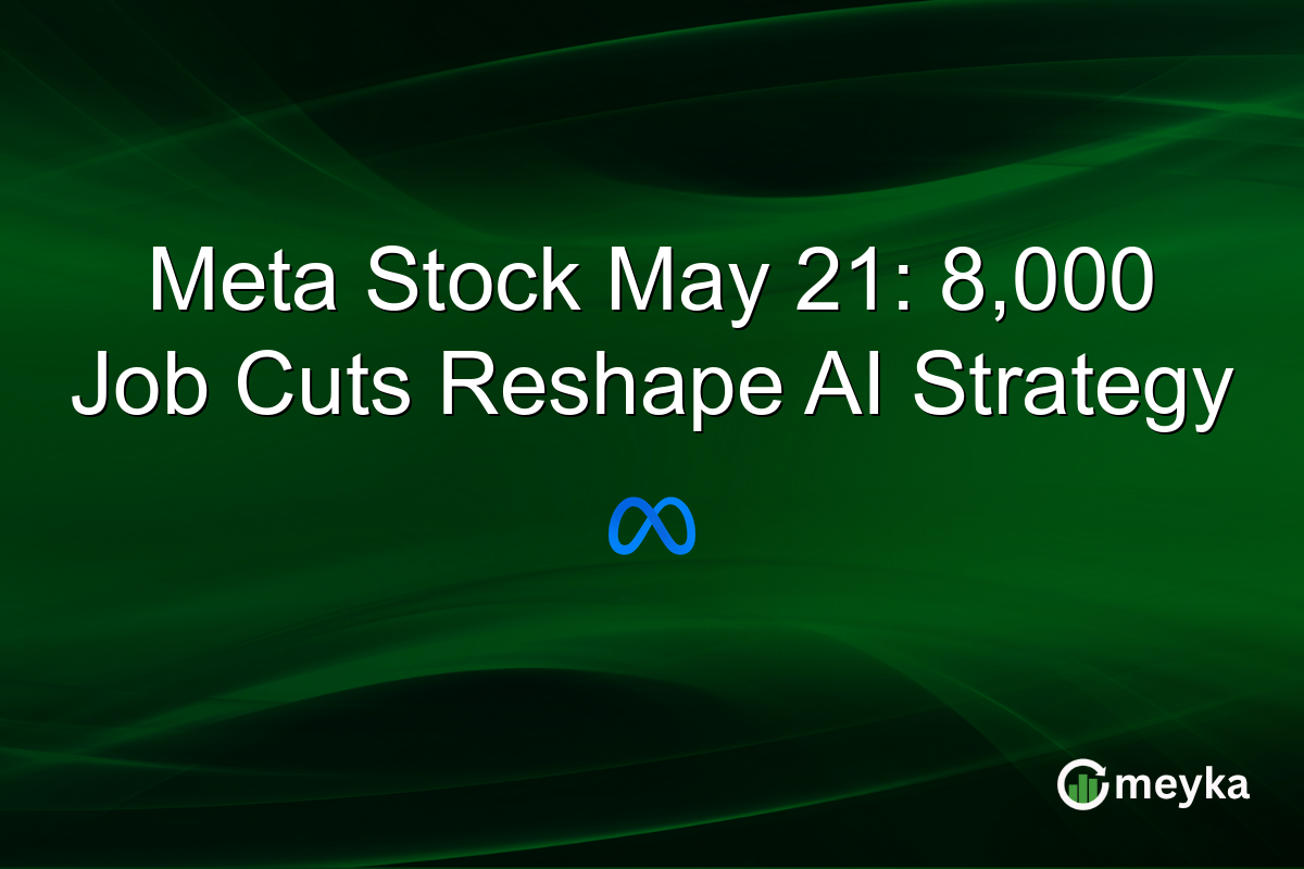 Meta Stock May 21: 8,000 Job Cuts Reshape AI Strategy