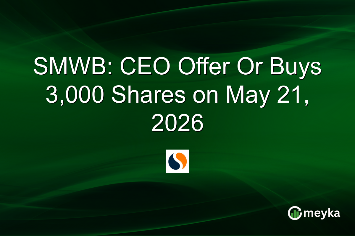 SMWB: CEO Offer Or Buys 3,000 Shares on May 21, 2026