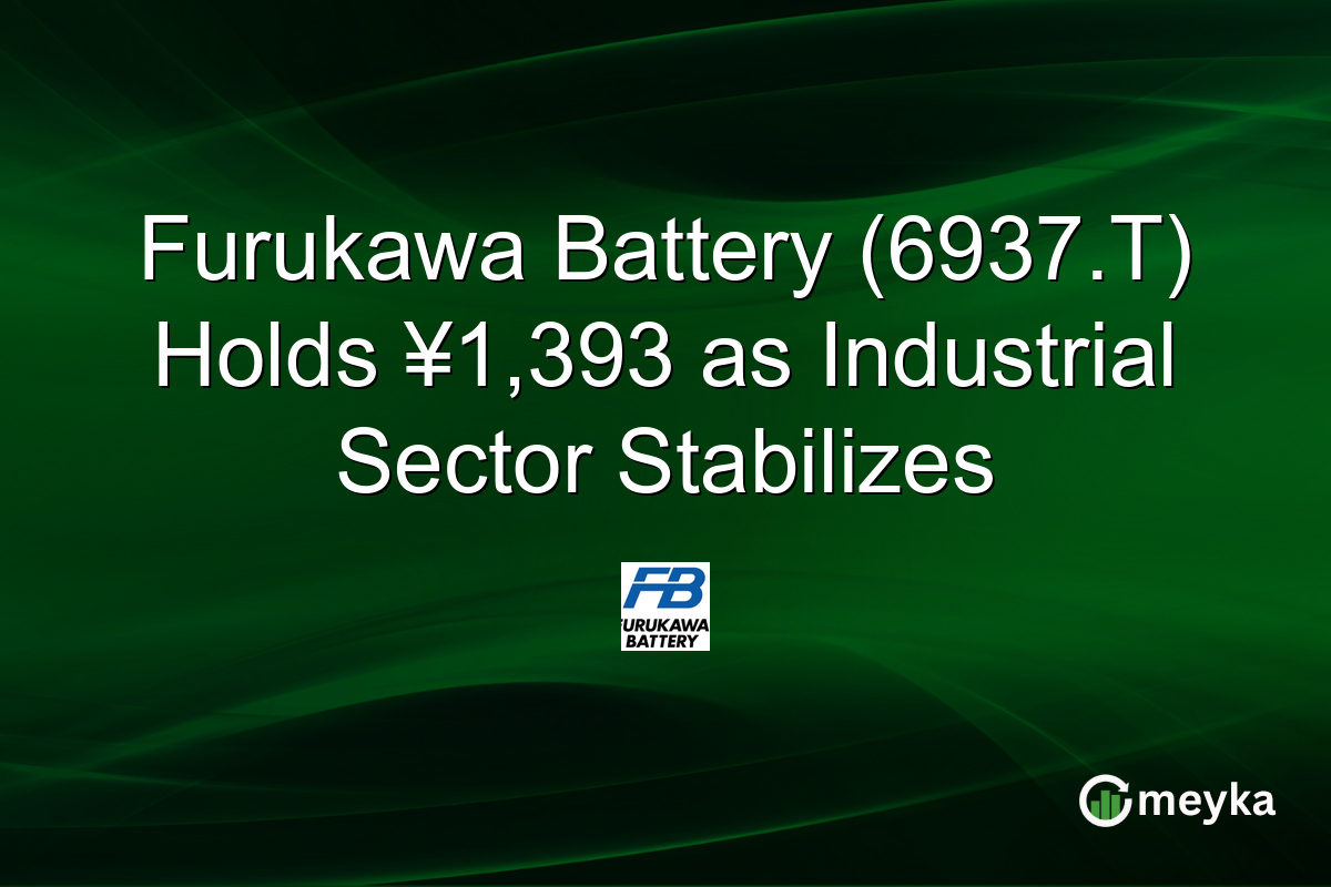 Furukawa Battery (6937.T) Holds ¥1,393 as Industrial Sector Stabilizes