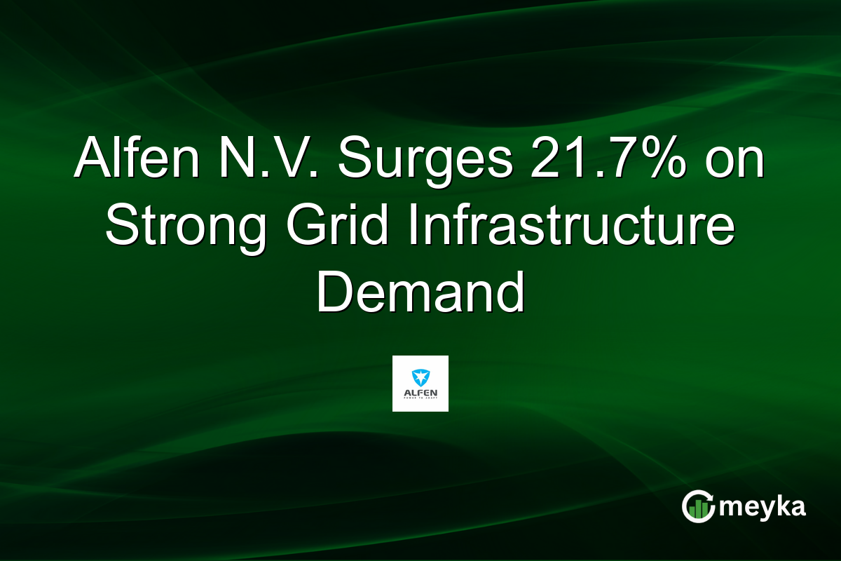 Alfen N.V. Surges 21.7% on Strong Grid Infrastructure Demand
