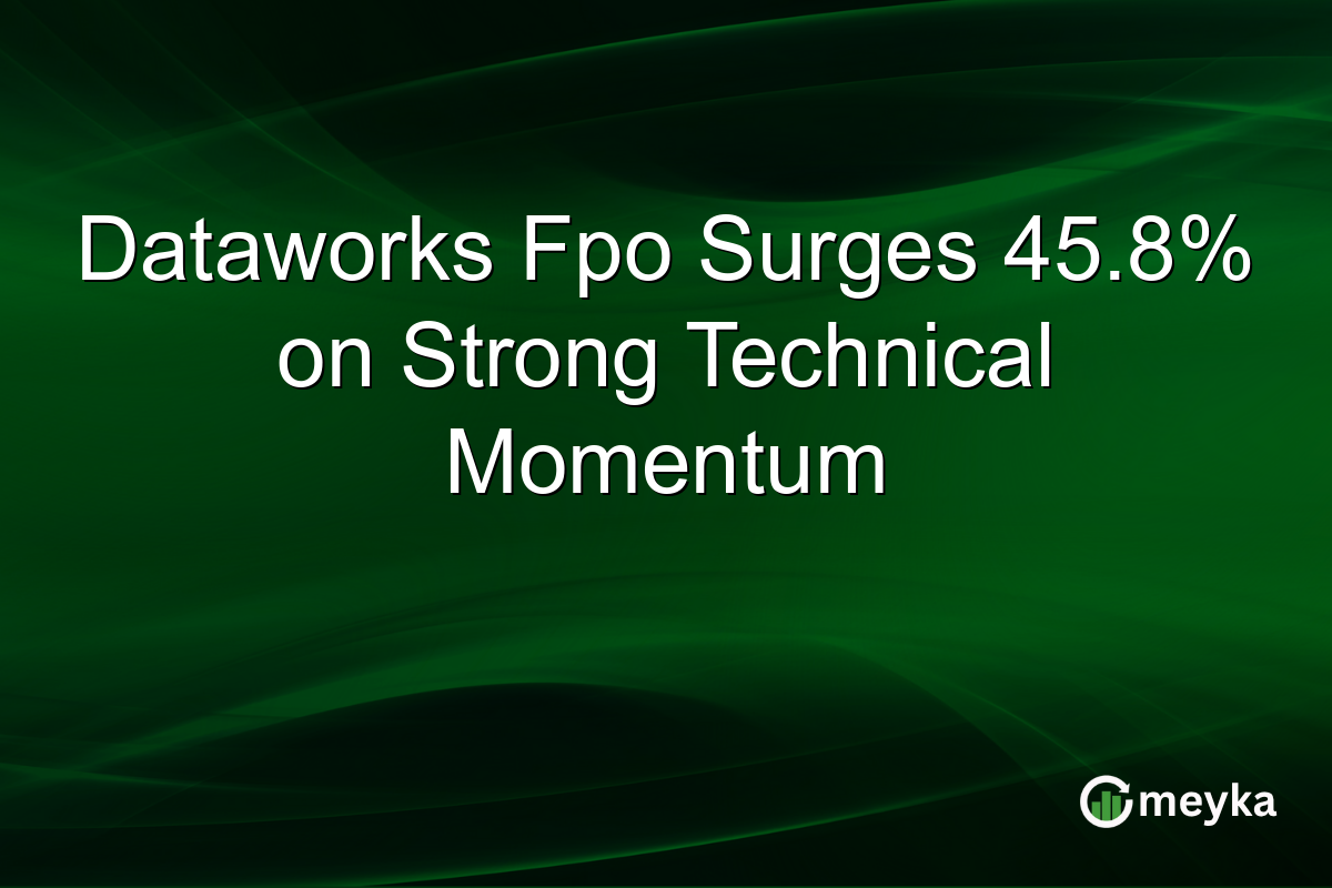 Dataworks Fpo Surges 45.8% on Strong Technical Momentum