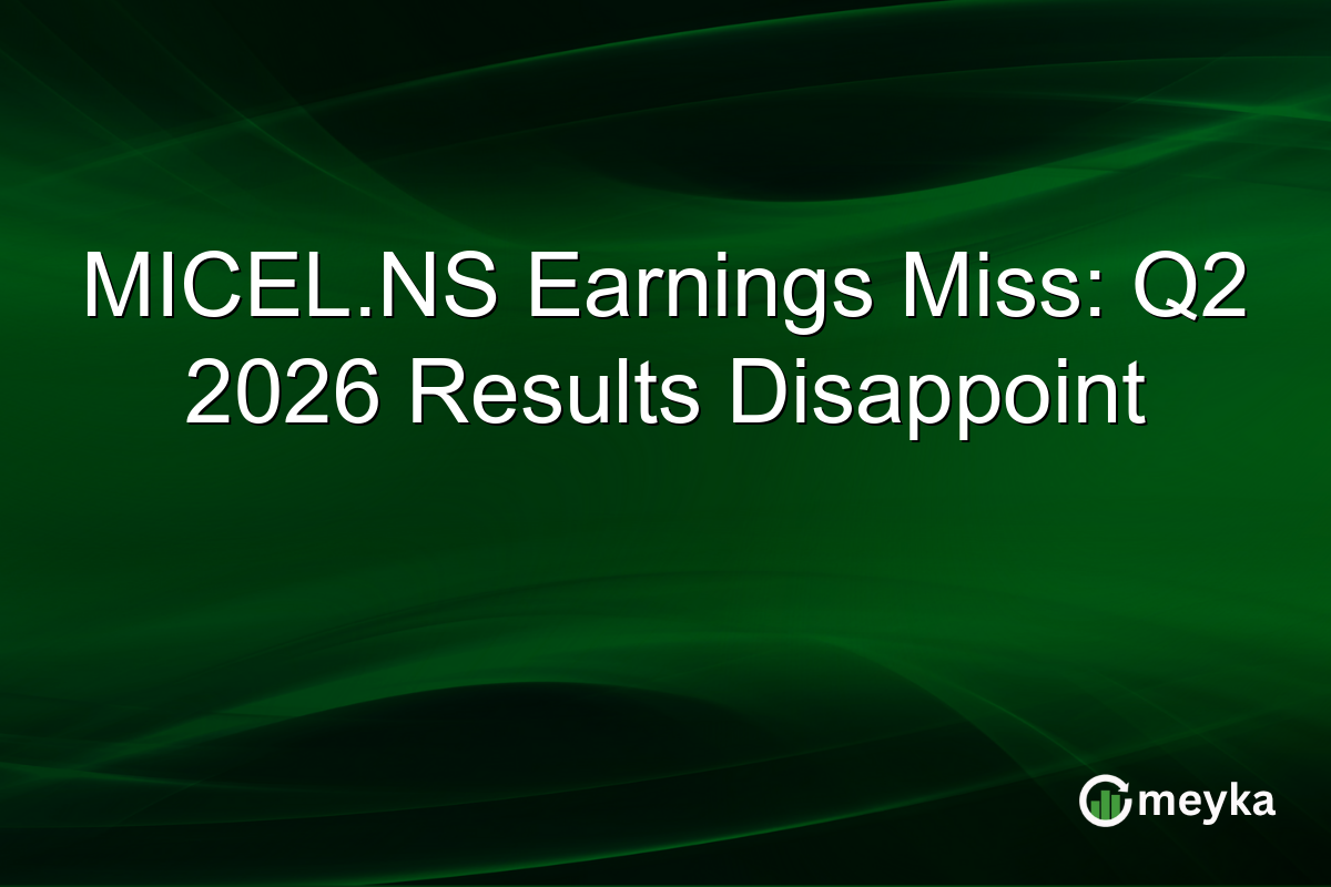 MICEL.NS Earnings Miss: Q2 2026 Results Disappoint