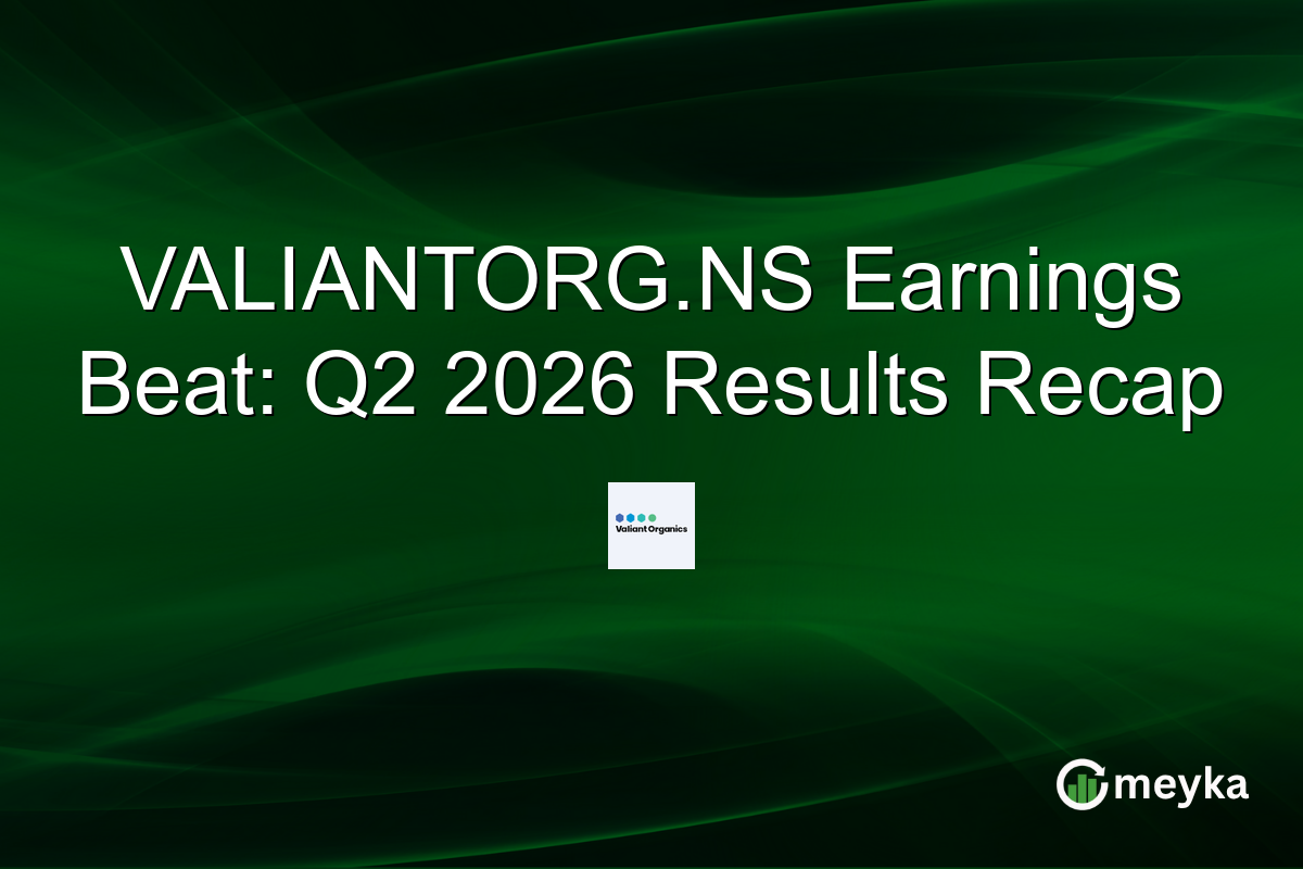 VALIANTORG.NS Earnings Beat: Q2 2026 Results Recap