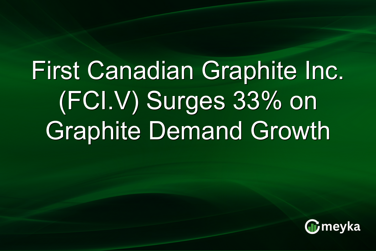 First Canadian Graphite Inc. (FCI.V) Surges 33% on Graphite Demand Growth