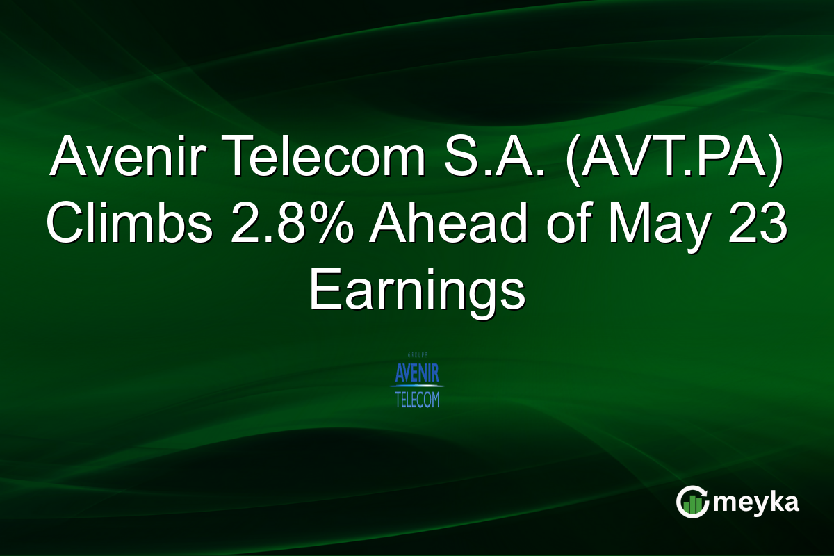 Avenir Telecom S.A. (AVT.PA) Climbs 2.8% Ahead of May 23 Earnings