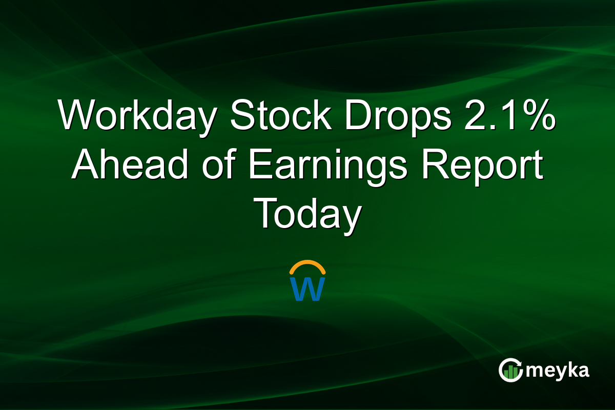 Workday Stock Drops 2.1% Ahead of Earnings Report Today