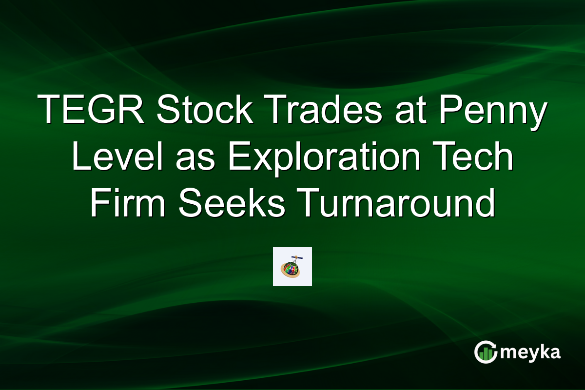 TEGR Stock Trades at Penny Level as Exploration Tech Firm Seeks Turnaround