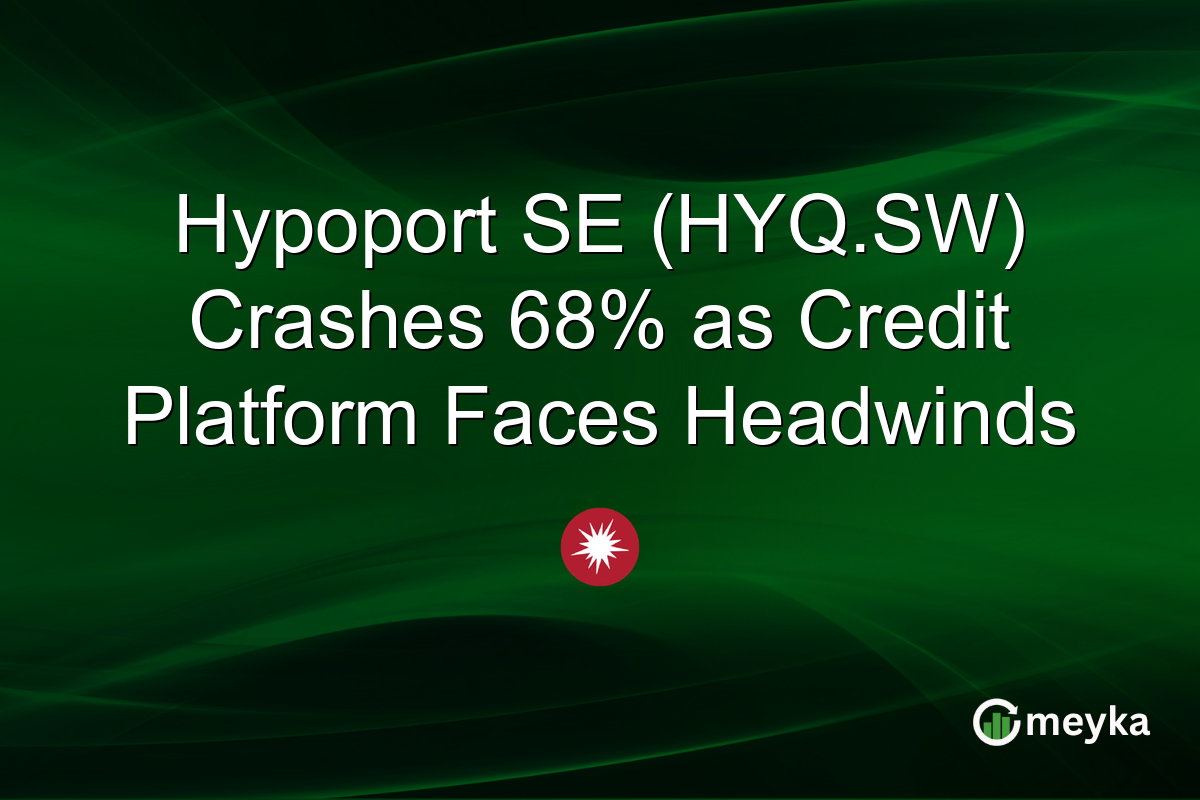 Hypoport SE (HYQ.SW) Crashes 68% as Credit Platform Faces Headwinds