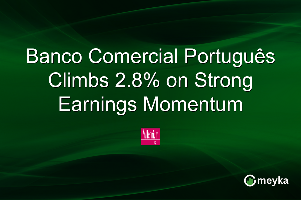 Banco Comercial Português Climbs 2.8% on Strong Earnings Momentum