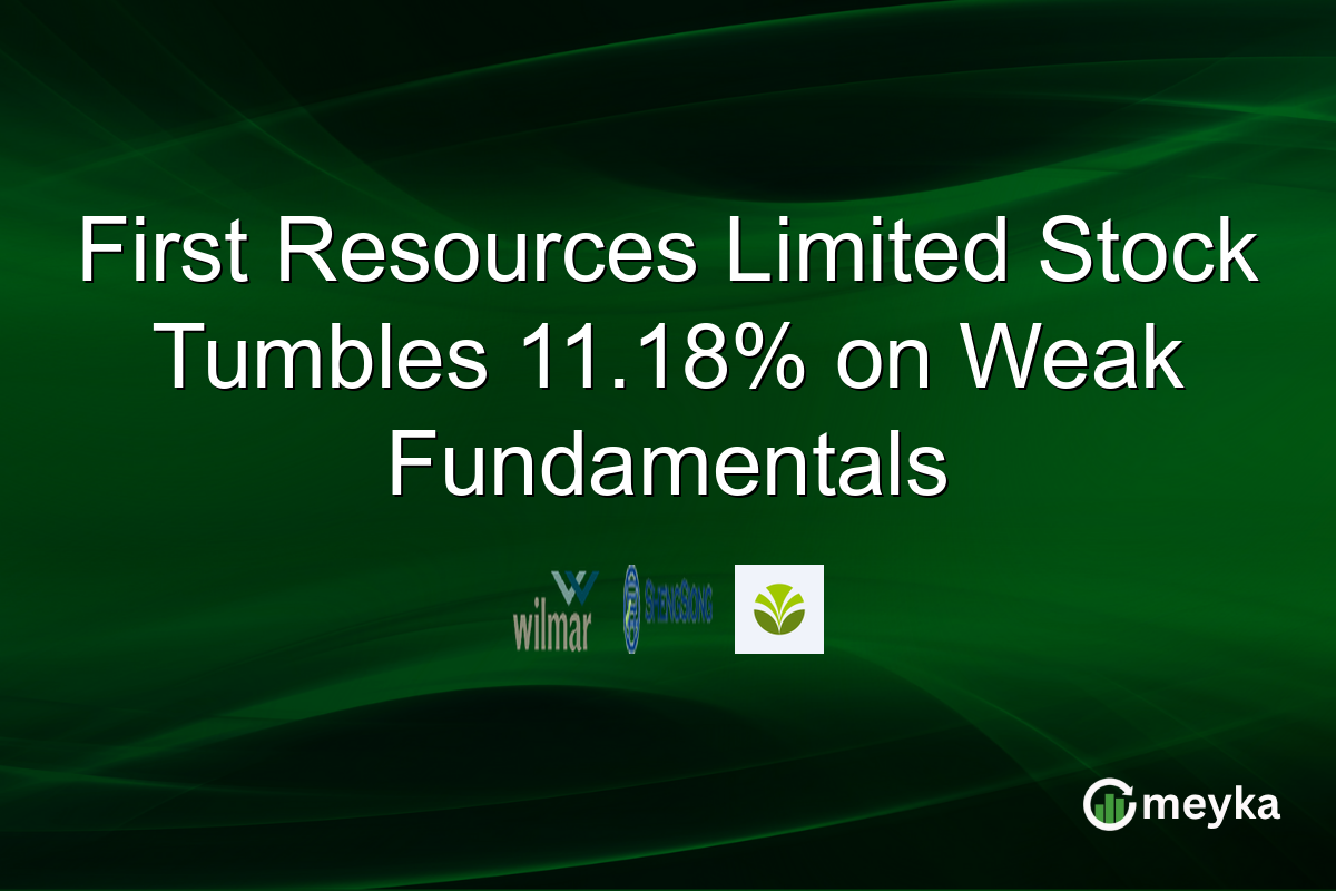 First Resources Limited Stock Tumbles 11.18% on Weak Fundamentals