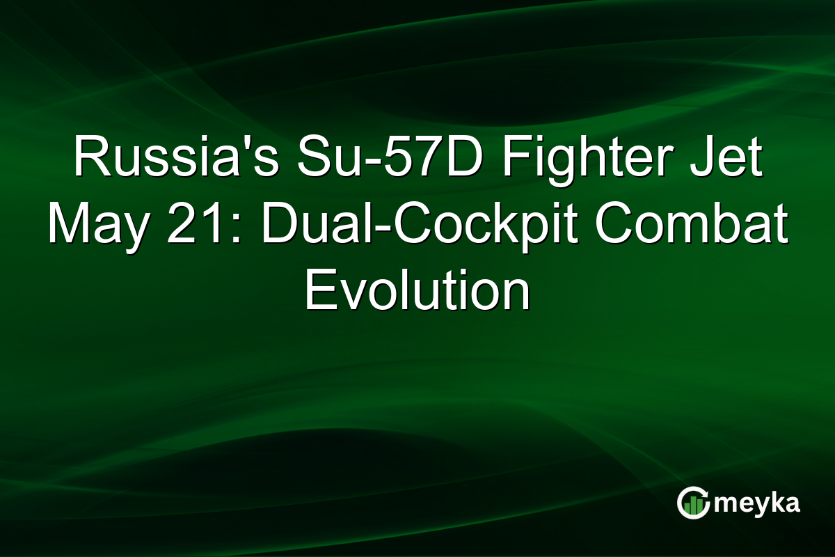 Russia’s Su-57D Fighter Jet May 21: Dual-Cockpit Combat Evolution