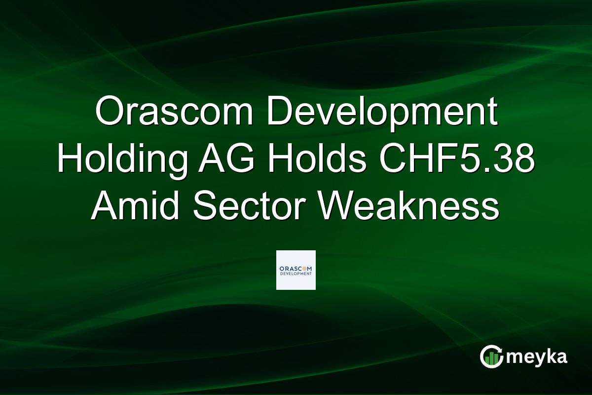 Orascom Development Holding AG Holds CHF5.38 Amid Sector Weakness