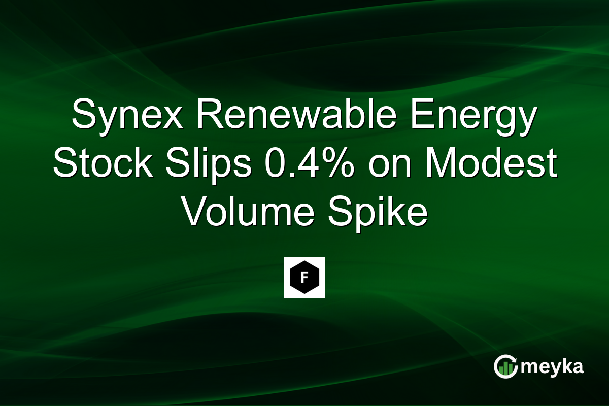 Synex Renewable Energy Stock Slips 0.4% on Modest Volume Spike