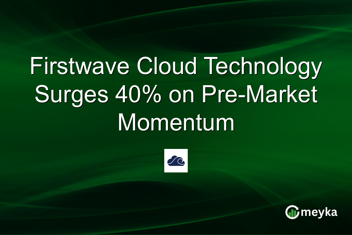 Firstwave Cloud Technology Surges 40% on Pre-Market Momentum