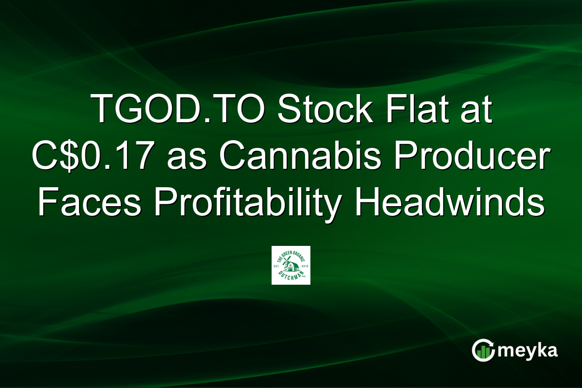 TGOD.TO Stock Flat at C$0.17 as Cannabis Producer Faces Profitability Headwinds