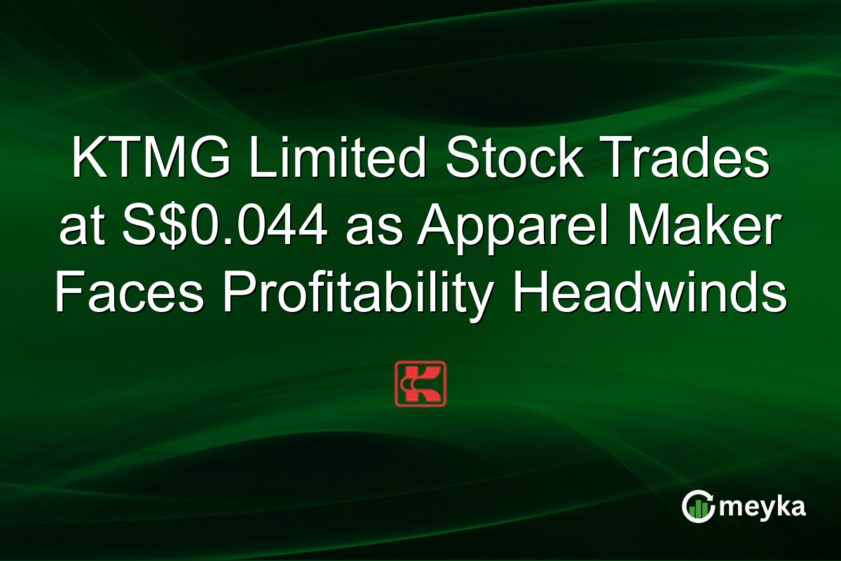 KTMG Limited Stock Trades at S$0.044 as Apparel Maker Faces Profitability Headwinds