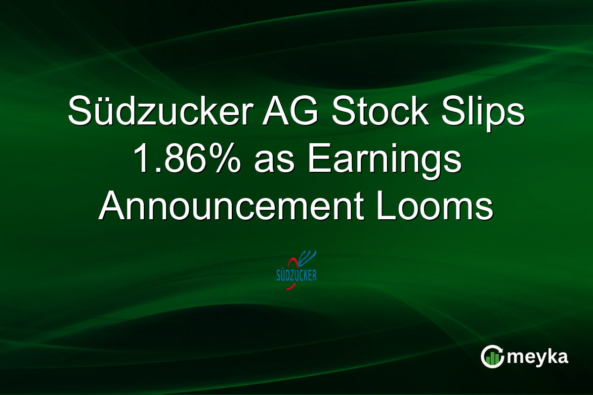 Südzucker AG Stock Slips 1.86% as Earnings Announcement Looms