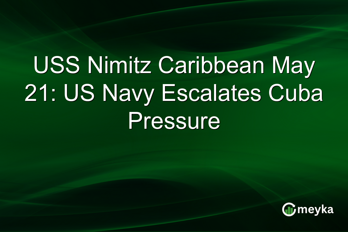 USS Nimitz Caribbean May 21: US Navy Escalates Cuba Pressure