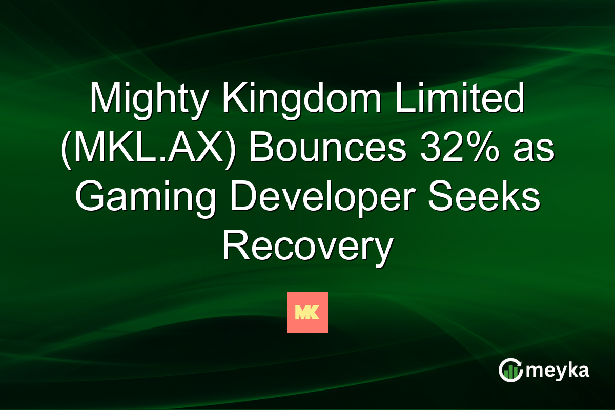 Mighty Kingdom Limited (MKL.AX) Bounces 32% as Gaming Developer Seeks Recovery